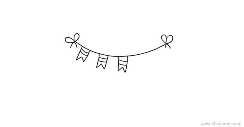 装饰花边儿童画怎么画 装饰花边简笔画步骤