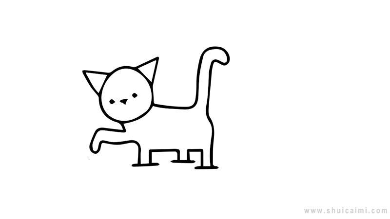 猫咪简笔画怎么画 猫咪简笔画步骤