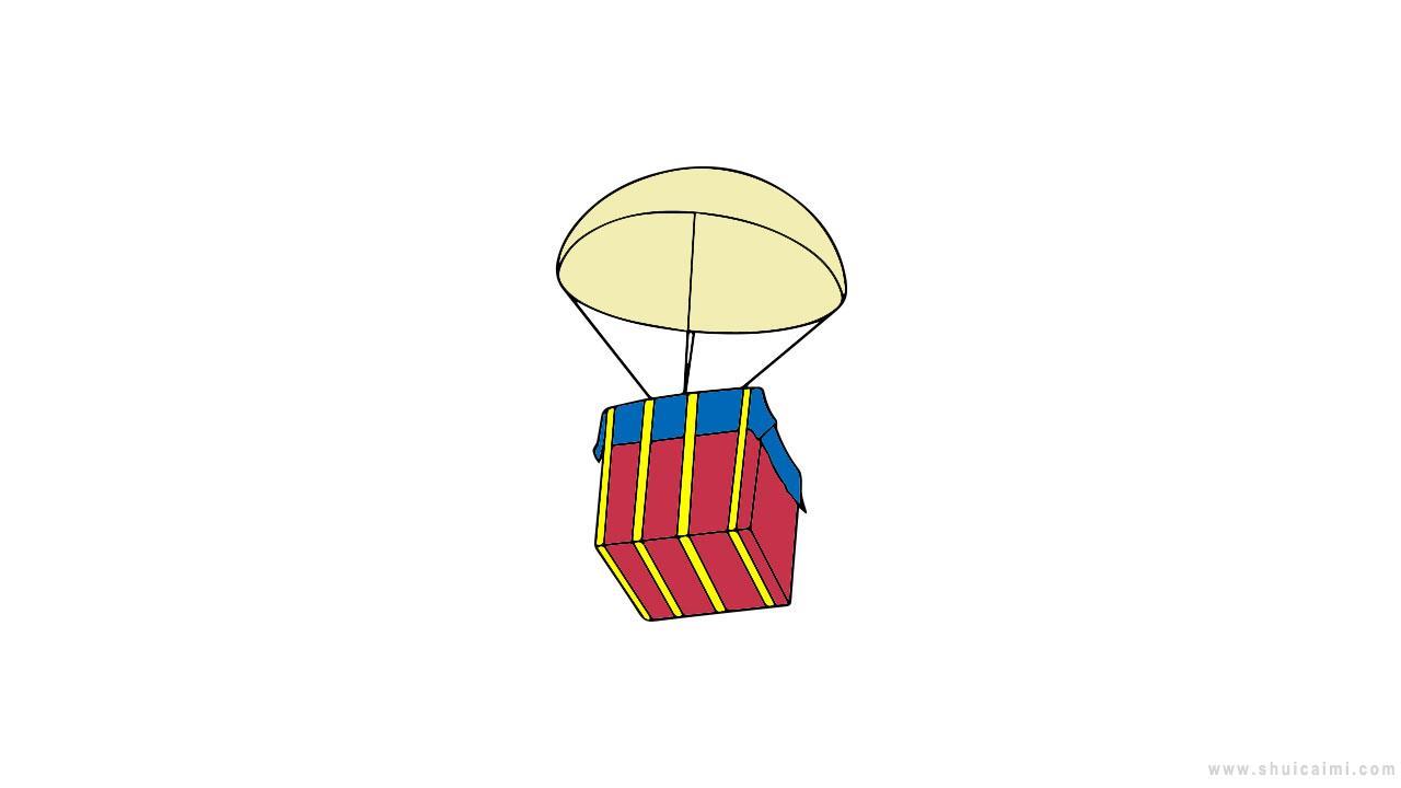 绝地求生空投简笔画怎么画 绝地求生空投简笔画好看