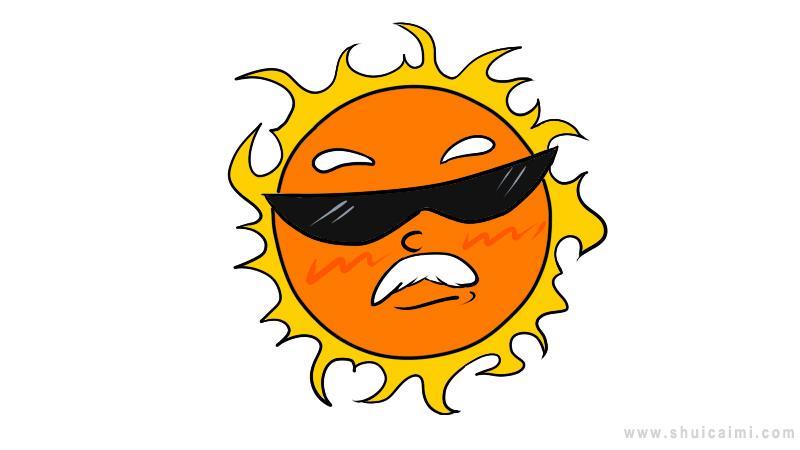 太阳简笔画怎么画 太阳简笔画图片大全