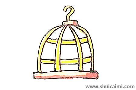 鸟笼儿童简笔画