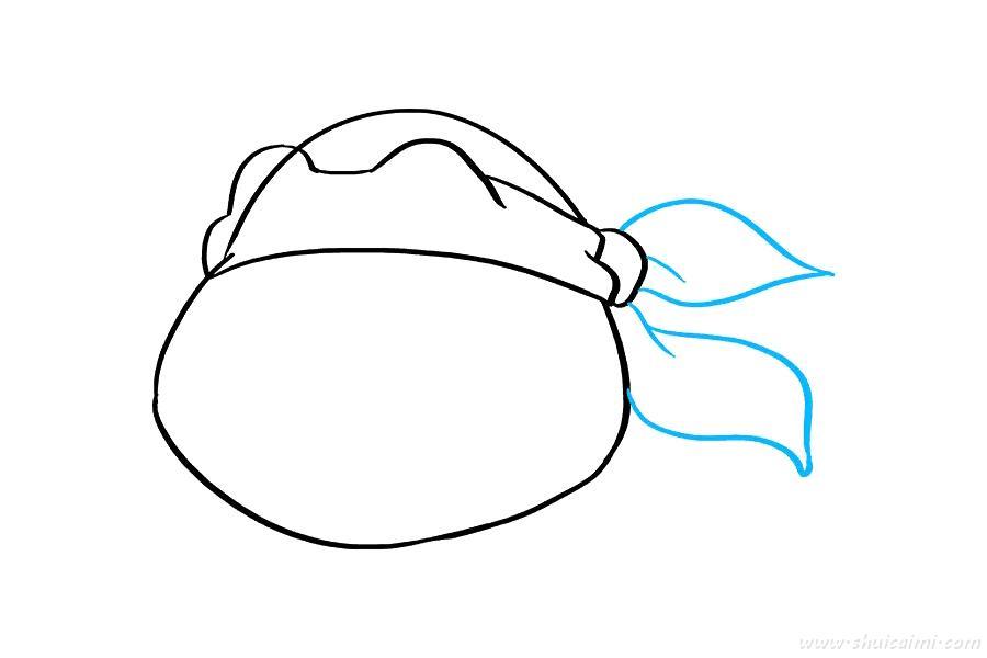 忍者神龟头部怎么画 忍者神龟头部简笔画画法