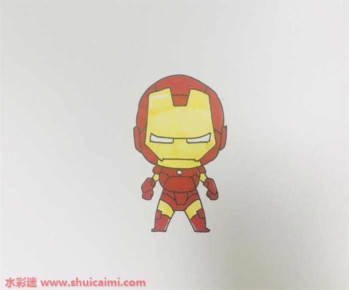 钢铁侠怎么画 钢铁侠简笔画图片彩色