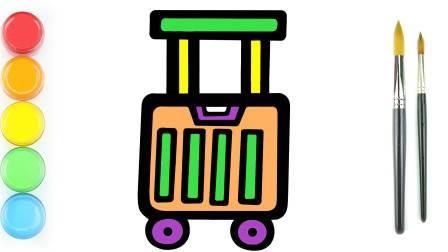 行李箱简笔画 行李箱简笔画可爱