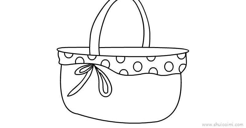 篮子儿童画怎么画 篮子简笔画步骤
