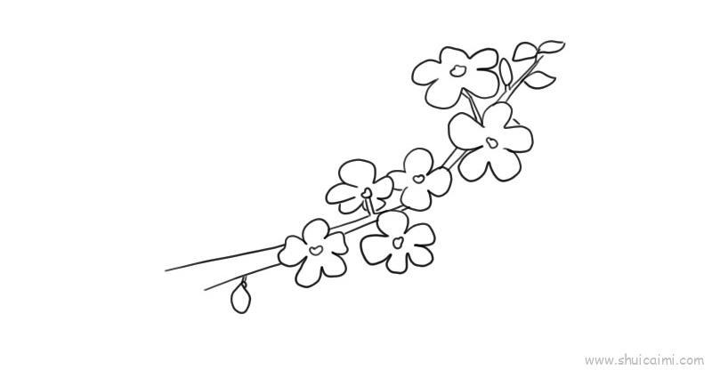 迎春花儿童画怎么画 迎春花简笔画图片大全