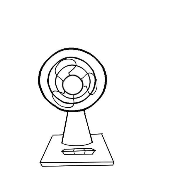 电风扇简笔画 电风扇简笔画图片大全