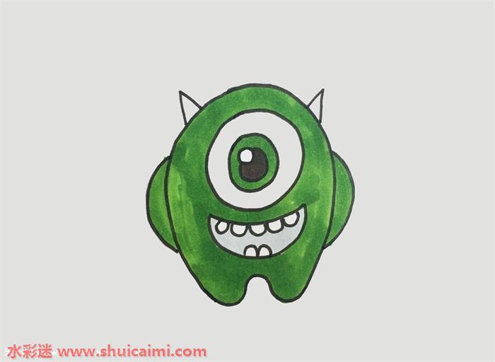简单易学的可爱小怪兽简笔画教程