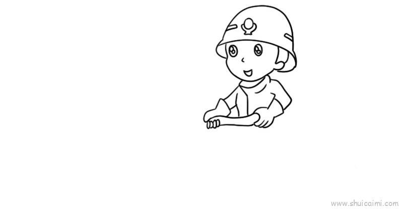 消防员儿童画怎么画 消防员简笔画画法