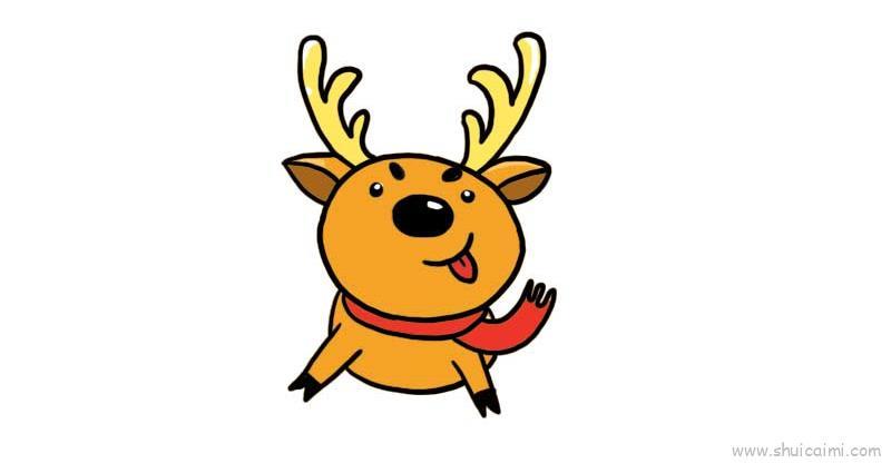 圣诞节小鹿儿童画怎么画 圣诞节小鹿简笔画画法