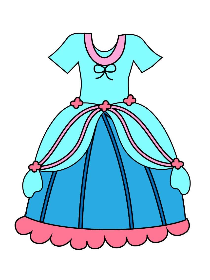 公主裙简笔画 公主裙简笔画简单又漂亮图片