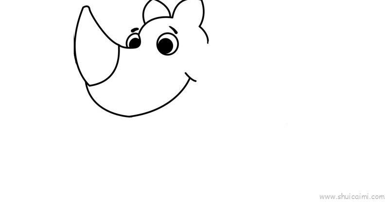 犀牛儿童画怎么画 犀牛简笔画顺序