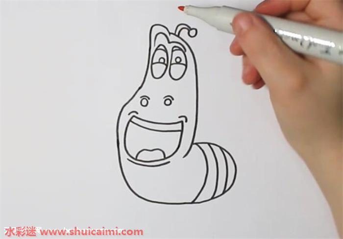 爆笑虫子怎么画 爆笑虫子简笔画彩色