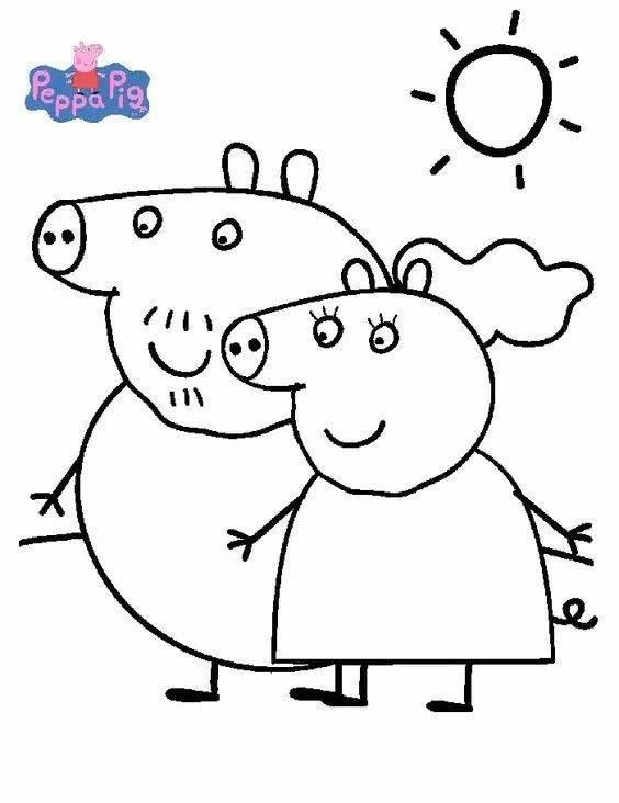 佩奇简笔画 佩奇简笔画画法