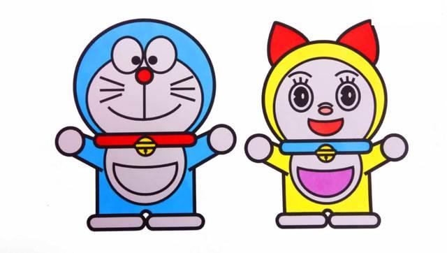 哆啦a梦简笔画带颜色 哆啦a梦简笔画图片