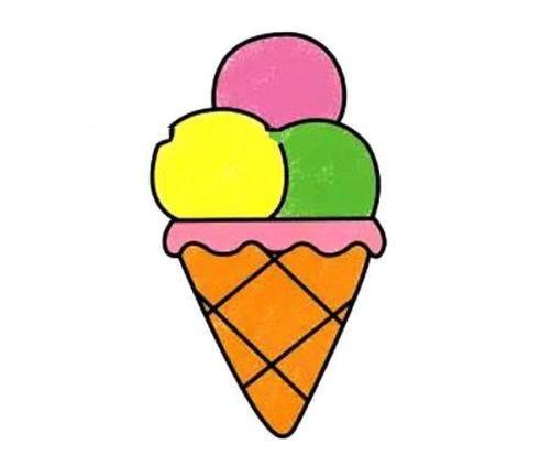 冰激凌简笔画 冰激凌简笔画简单又漂亮