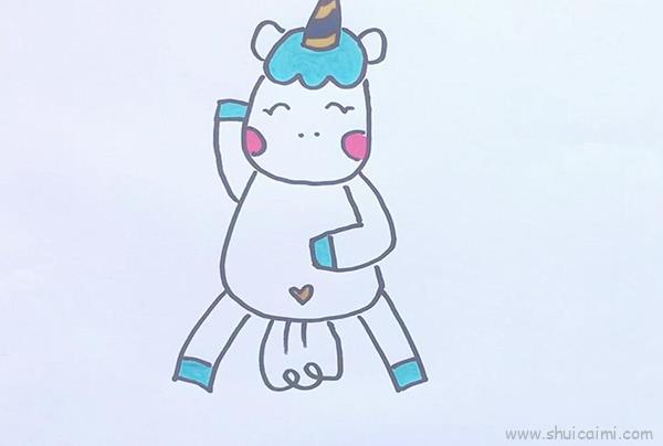 独角兽儿童画怎么画 独角兽简笔画好看