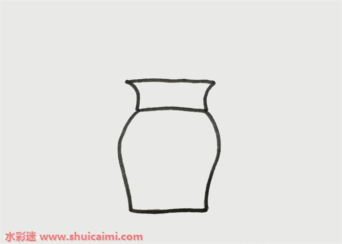 花瓶好看简笔画怎么画漂亮彩色