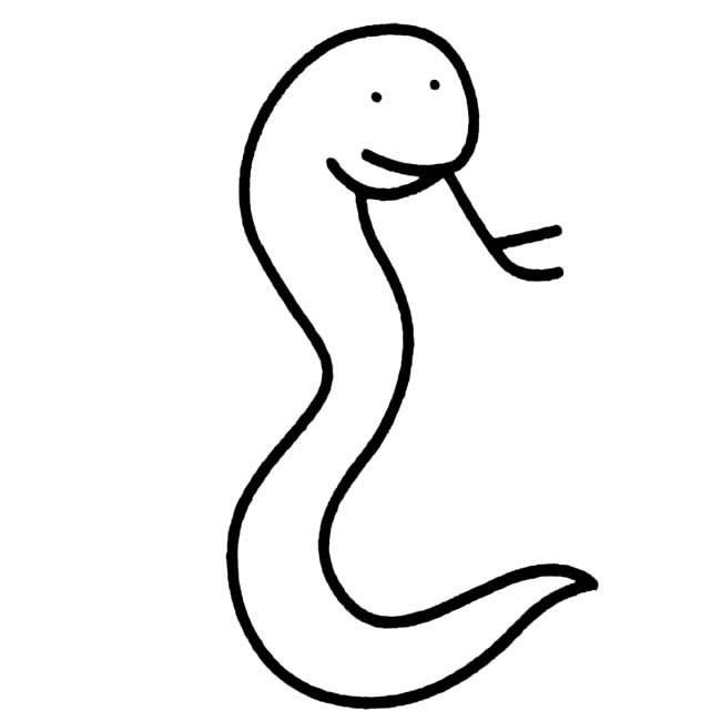 小蛇简笔画 小蛇简笔画彩色