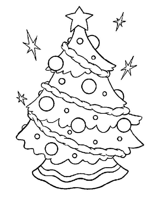 圣诞树简笔画 圣诞树简笔画彩色