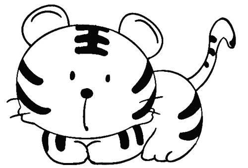 虎简笔画图片大全 虎简笔画图片大全可爱