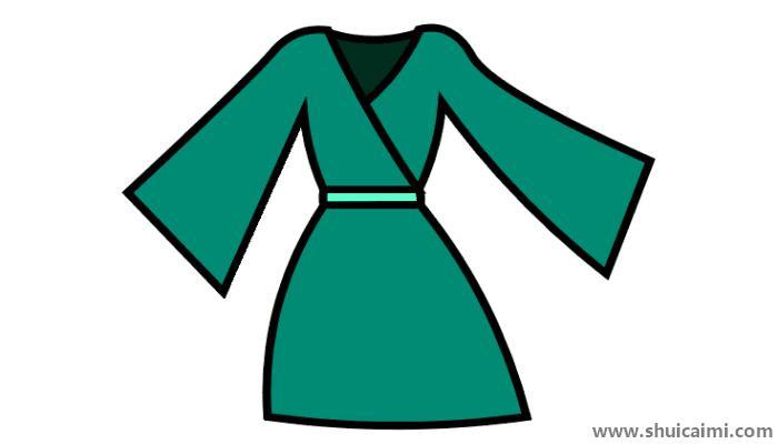 古装衣服简笔画怎么画 古装衣服简笔画好看