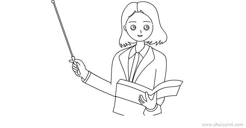 老师儿童画怎么画 老师简笔画简单