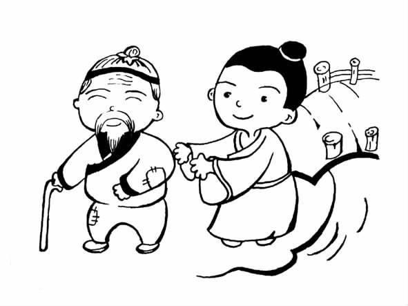 禄星简笔画怎么画 眀星简笔画