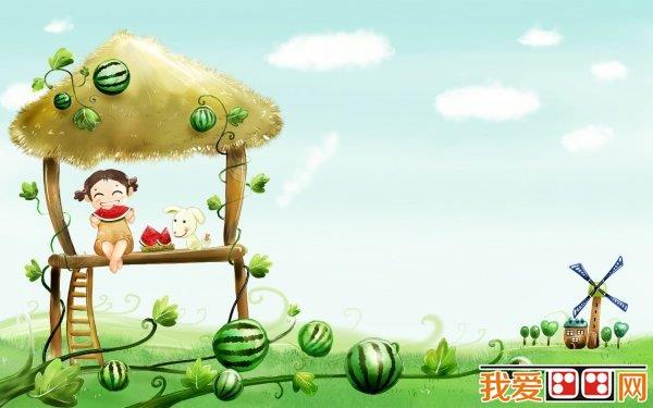 夏天卡通插画欣赏简笔画怎么画 夏天卡通插画欣赏简笔画步骤