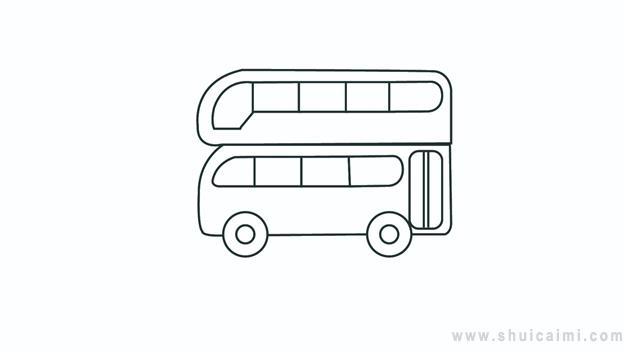 公交巴士简笔画怎么画 公交巴士简笔画图片