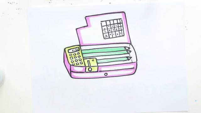 铅笔盒简笔画图片大全 铅笔盒简笔画图片大全简单