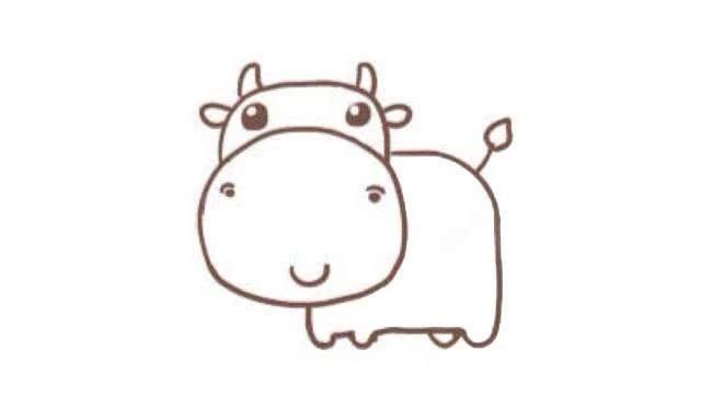 奶牛的简笔画图片大全 奶牛的简笔画图片大全彩色