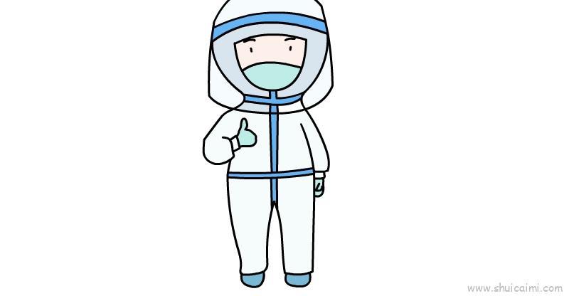 护士儿童画怎么画 护士简笔画步骤