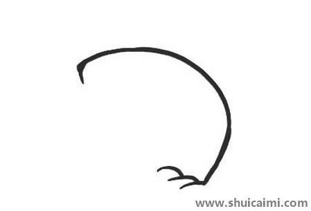 可爱的小象儿童简笔画绘画教程