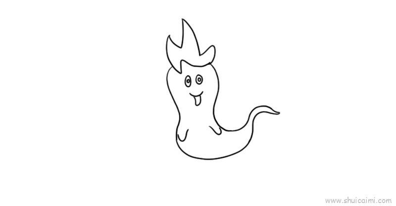 幽灵鬼怪儿童画怎么画 幽灵鬼怪简笔画图片