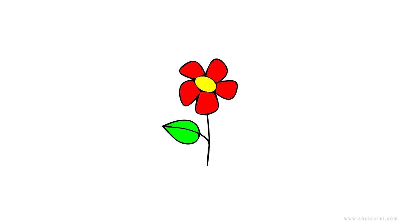 漂亮花朵简笔画怎么画 漂亮花朵简笔画画法