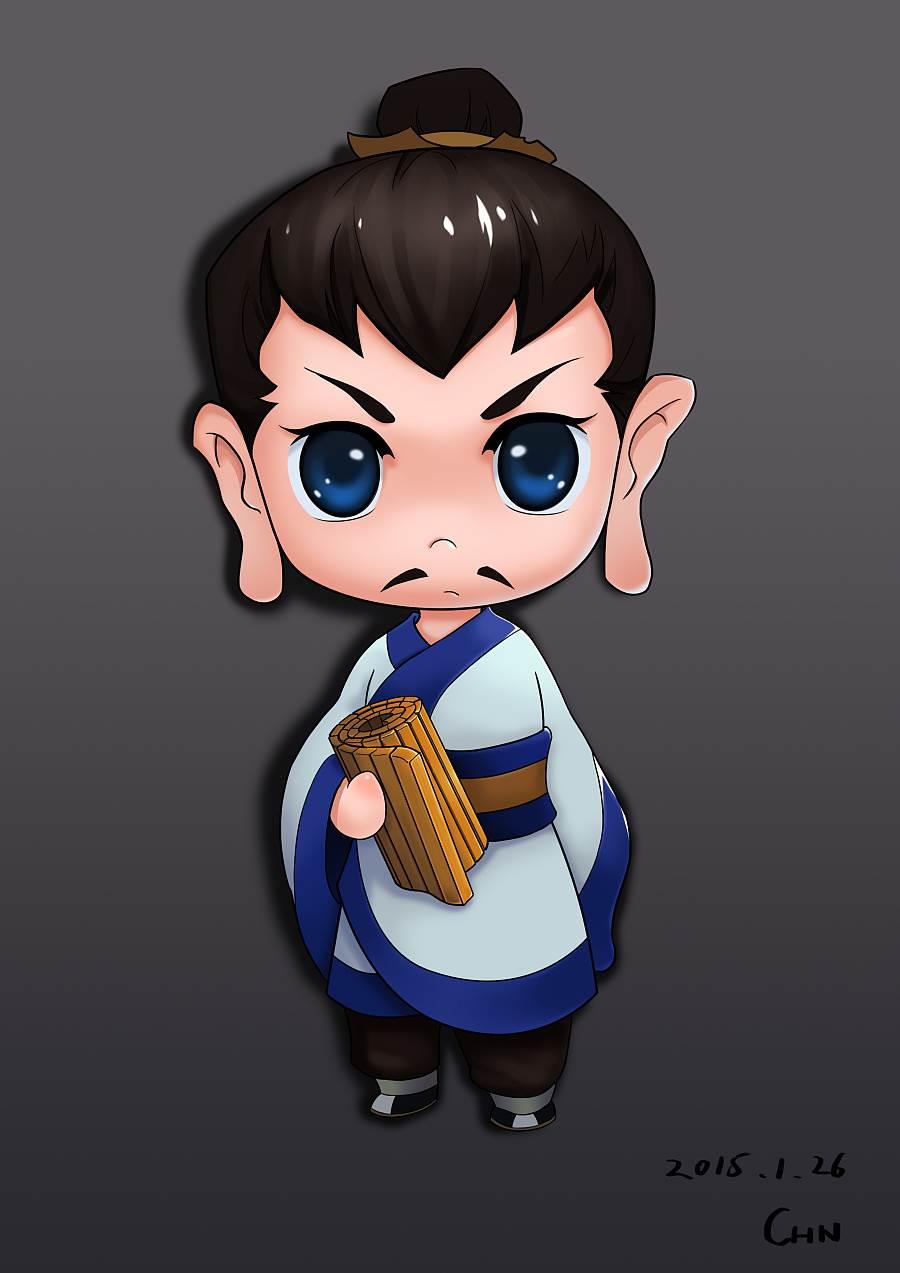 刘备简笔画 刘备简笔画彩色