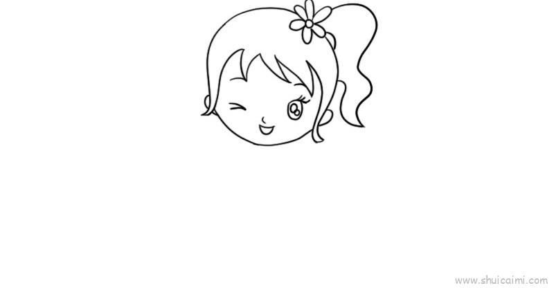 画人女孩儿童画怎么画 画人女孩简笔画简单