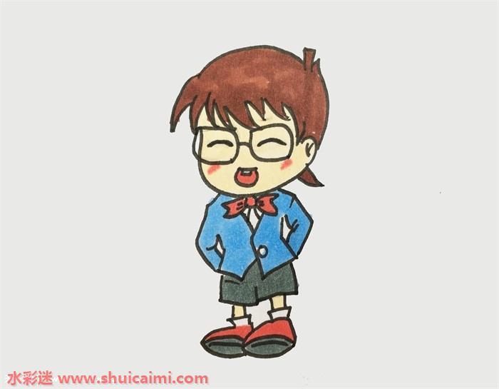 柯南怎么画 柯南简笔画漂亮