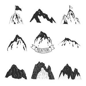 山的简笔画 山的简笔画图片大全