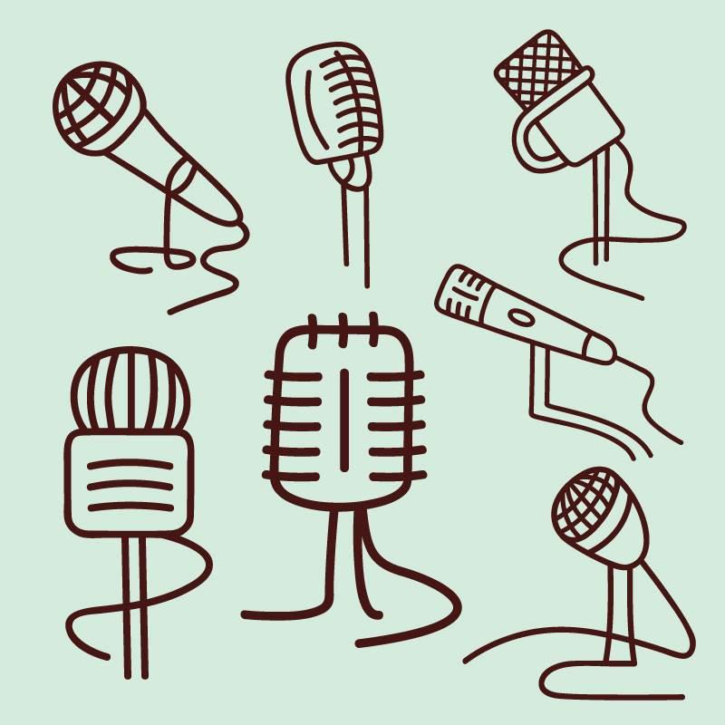 麦克风简笔画 麦克风简笔画彩色