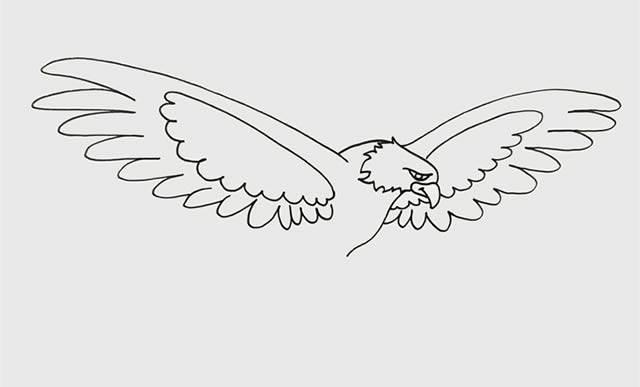 老鹰简笔画 老鹰简笔画简单
