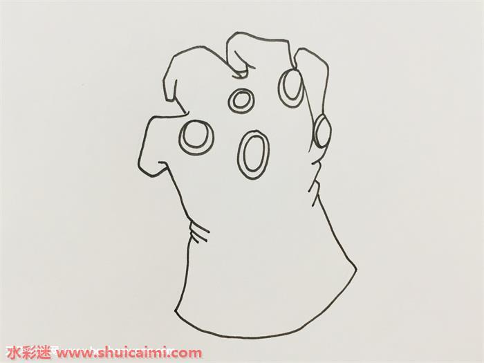 灭霸手套教怎么画 灭霸手套教简笔画步骤