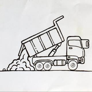 翻斗车简笔画 翻斗车简笔画儿童简笔画