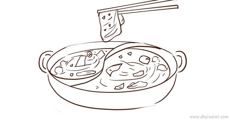 火锅儿童画怎么画 火锅简笔画简单