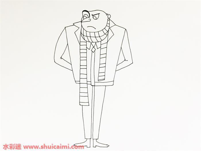 神偷奶爸格鲁怎么画 神偷奶爸格鲁简笔画简单又漂亮
