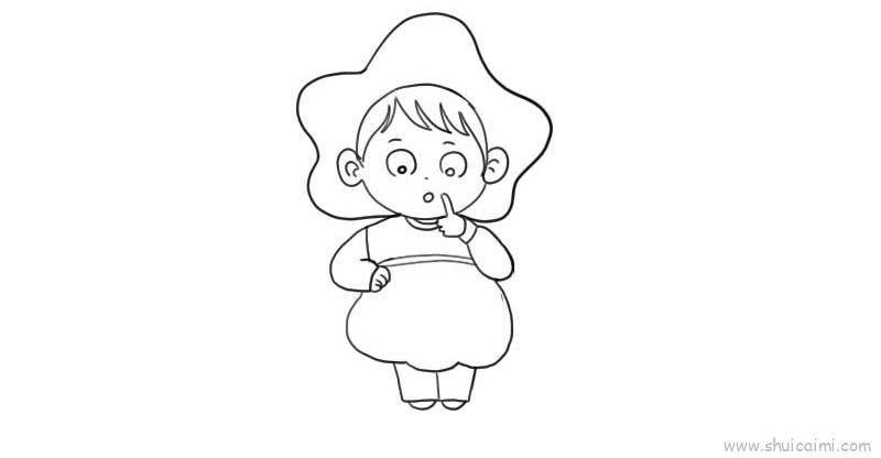 南瓜小孩儿童画怎么画 南瓜小孩简笔画好看