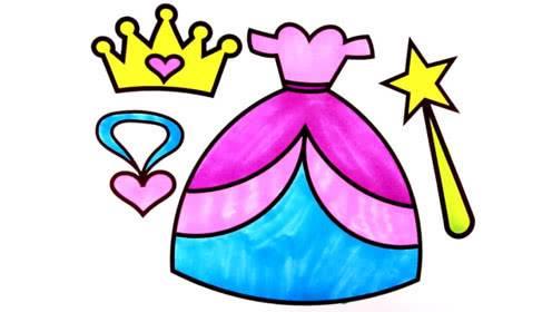 公主裙简笔画 公主裙简笔画简单又漂亮图片