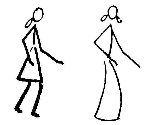 简笔画人物 简笔画人物简单