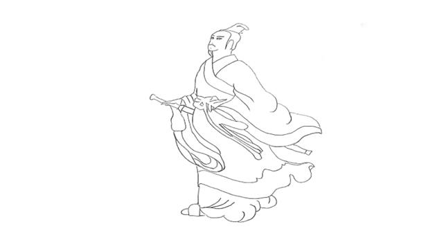 屈原的简笔画怎么画 屈原简笔画顺序